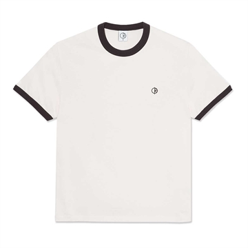 Polar Skate Co Ringer Tee Ivory / Chocolate